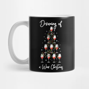 Dreaming of a Wine Christmas Mug